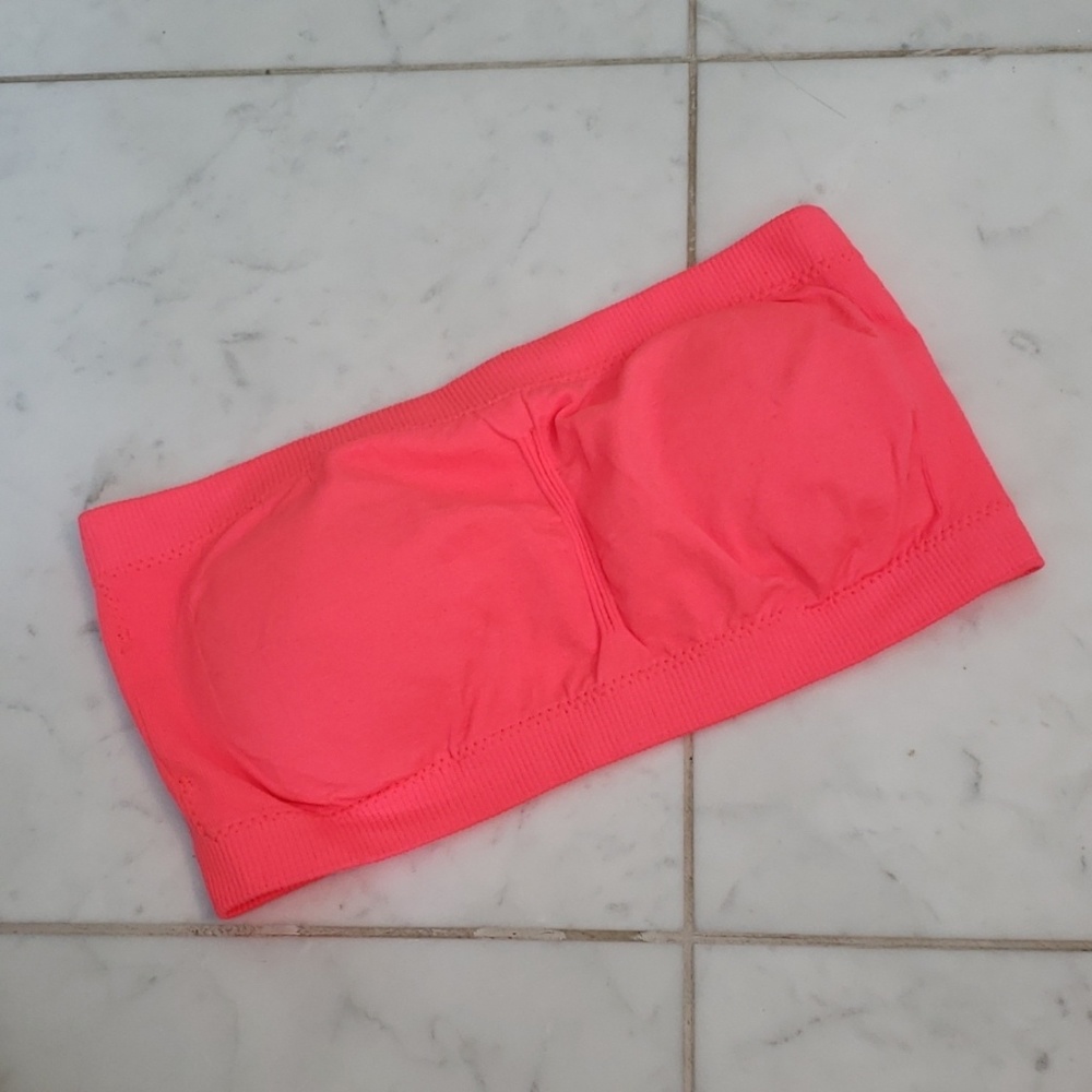 🔥 NWOT Bright Orange Lightly Padded Bandeau